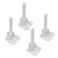 2 Pairs Toilet Seat Mounting Hardware, 3.8cm Square Universal Bolts and Nuts Set - Bottom Mount Installation Kit for Toilet Seat Replacement