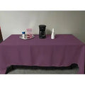 Intedge TCM45120-MAUVE Tablecloth, Rectangular Hemmed Edge, 45" x 120", 65/35 Poly Cotton Blend, Reusable Washable Fabric Table Cover for Dining, 1 Each, Made in USA