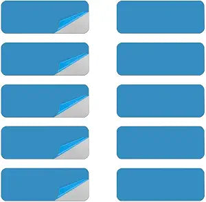 Under Cabinet Metal Plates with Strong Adhesive Backing for Magnetic Mounting of Wireless Motion Sensor Lights, 10 Rechargeable LED Under-Counter Lighting, Stickers for Kitchen Garage Wardrobe