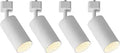 VANoopee GU10 Track Lighting Heads H Type White LED Track Light Heads Compatible with Halo Style System, MR16 GU10 Base Adapter Ceiling Spot Light Fixture Direction Adjustable, Pack of 4, No Bulbs