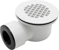 Anxingo Low Profile Shower Drain, 1.5Inch Side Outlet Drain Assembly with Perforated Strainer, Replacement for 1.5 or 2 Inch Shower Base PVC Drain and Side Outlet Drain
