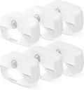 ZISUYU 6-Pack Mini Motion Sensor Night Light Indoor Battery Operated
