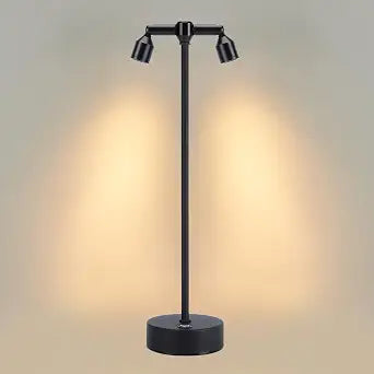 IMAGE Rechargeable Cordless Spotlight, Table Spotlight Accent Lighting for Plants Pictures Artwork Jewelry Showcase Model Display Shelves Cabinet Table Lamp for Home Restaurant Dinner Bar Warm White