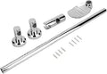 Stainless Steel Lift Type Shower Slide Bar for Bathroom with Adjustable Handheld Shower Holder and Soap Dish Suction Cup Mount, NOENNULLgsuk26qy8n