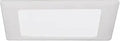 HALO 10P Recessed Ceiling Light Square Trim with Glass Albalite Lens, White,9.5" L x 1.2" W x 9.3" H
