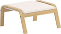 The Duable Poang Chair Cover Replacement is Compatible with IKEA Poang Armchair Slipcover Only (Ottoman Polyester Beige)