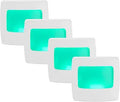 Maxxima Mini Green Always On LED Night Light, 4 Pack