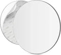 Mavoro 9" Round Shower Mirror | Acrylic | 3M Peel & Stick | Less Fog