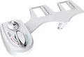 BD186 Bidet Attachment, Hot and Cold Water Bidet, Dual Nozzle, Self-Cleaning, Adjustable Water Pressure