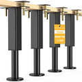 NESAPTO 4PCS Adjustable Height Bed Support Legs, 7.3-11 in Metal Bed Risers