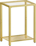 HOOBRO Side Table, 2-Tier End Table, Nightstand for Tight Spaces