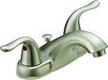 EZ-FLO Two-Handle Low-Arc Bathroom Faucet, Brushed Nickel, 10191