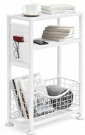 Skinny Side Table with Storage