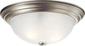 Kichler 3-Light Flush Mount Light, Brushed Nickel