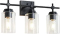 Modern Black Bathroom Vanity Light Bathroom Lighting Fixtures Over Mirror
