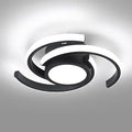 ADISUN Modern LED Ceiling Light,6000K Semi Flush Mount Ceiling Light Fixture,Small Ceiling Lamp for Living Room Bedroom Corridor Aisle Hallway (D11 in*H2.9 in; 33W; No Remote)