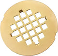 4-1/4" Snap-in-in Shower Drain Cover 304 Stainless Steel Round Replacement Floor Drain Cover, Drain Strainer, Lattic (Brushed Gold.)