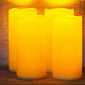 Homemory Solar Candles 4"x10" Outdoor Waterproof Dusk to Dawn Sensor, IP65