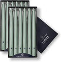 Colonial Candle Unscented Taper Candle, Handipt Collection, Colonial Classic Green, 10 in, Pack of 12 - Up to 8 Hours Burn