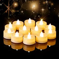 Amagic 12/24/50/100/150 Pack Battery Operated Tea Lights Candles, 12 Pack