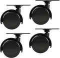 4 Pack 40 mm D-olly Wheel/Plate Assembly Compatible with Vacuum