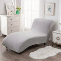 Chaise Lounge Cover Elasticity Chaise Longue Slipcover Luxury Chaise Chair Covers for Living Room Indoor Furniture Cover Slipcovers for Chaise Lounge Ultra Soft Machine Washable (Brown)