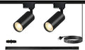 Plug in H Type LED Track Lighting Kits Dimmable Adjustable Heads High CRI