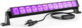 40W LED Black Light Bar for Glow Party, Blacklight with Plug &Switch, Each Light Up 484 Sq.ft Area, Halloween Glow Lights, Fluorescent Body Paint, Stage Lighting