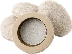 Super Sliders 4 Pack  1.25" Round Felt Self-Stick Furniture Sliders for Hardwood, Tile & Laminate Floors  Scratch-Resistant Floor Protectors & Noise Reducing Pads, Beige