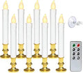 Wondise Flameless Window Taper Candles with Remote and Timer