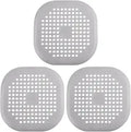 Uonlytech Bathtub Hair Catcher 3 Pack Anti-Clogging Filter Shower Hair Catcher and Tub Drain Strainer for Bathroom Sink Keeps from Going Down Drain 5.43 X 5.43 X 0.35 in