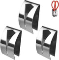 3 Pack Kitchen Shears Holder Wall Mount Adhesive Kitchen Scissors Holder Clip Holster Organizer for Heavy Duty All Purpose Cooking Scissors Poultry Shears Seafood Scissor Knife Block Attachment