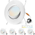 6 Inch Gimbal Led Recessed Lighting Retrofit 4 Pack
