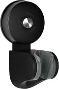 YOHOM Handheld Shower Head Holder Bracket Suction Cup Adjustable Stainless Steel Vacuum Shower Wand Hose Holder for Sprayer Nozzle Removable Bathroom Accessory Clip Wall Mount Matte Black
