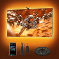 deerdance TV LED Backlight Sync to Screen TV LED Lights that Change with TV Picture Immersive LED TV Light with AR Sensor Camera RGB LED Light Strip for TV PC 65 24-100inch 14.8FT (App Control)