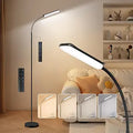 FRIDEKO HOME Floor Lamp for Living Room Over Chair Reading 18W 1800LM Black