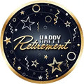 Beistle Happy Retirement Dinner Plates  Disposable Paper Tableware