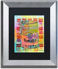 Trademark Fine Art ALI5830-S1114BMF Tomato by Dean Russo, Black Matte, Silver Frame 11x14-Inch