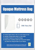 [2-Pack 5-Mil] HOMEIDEAS Mattress Bag (Twin/Full) for Moving and Storage Opaque Mattress Disposal Bag - Heavy Duty & Tear Resistant