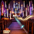 Palmatte 20P Floating Candles with Wand Timer Halloween Decorations Indoor