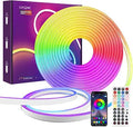 Neon Led Strip Light,32.8Ft Waterproof 24V RGB LED Control with Remote APP