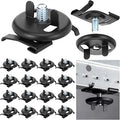 Silkfly 25 Pcs Black Spring Steel T Bar to Electrical Fixture Twist Clip