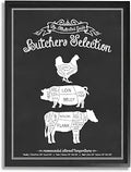 Butcher's Selection Farmhouse Plaid, 16 x 20 Inch Framed Gicle Print