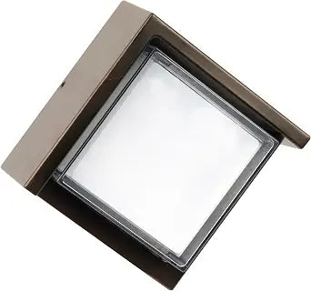 Feit Electric S5sqwm/830/Ddbz 7.5 Watt 500 Lumen 3000 Kelvin Bronze Dusk to Dawn Square Led Wall Light