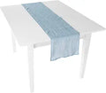 Fun Express Dusty Blue Gauze Table Runners - Wedding Table Runners Supplies - Party Kitchen Dining Home Decoration - Home Decor - Vbs Vacation Bible School Dcor - 3 Piece