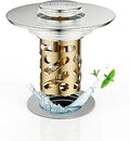 Sink Stopper, Pop-Up Drain Strainer Gold (1 Pack)