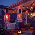 10FT Halloween Flicker Flame String Lights Outdoor with 11 Flame Bulbs