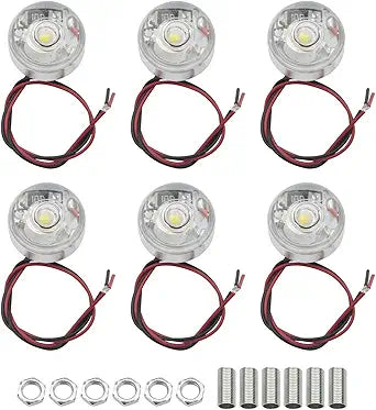 5V Aluminium Housing LED Mini Spotlights (White, Pack of 6)