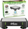Simply Seniors Small Step Stools for Adults - Grey Stepping Stool Platform