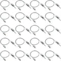 HAMRVL 20-Pack Hexagon Garage Lights Lighting Suspension Cables Kit - 3.28ft/1M Hexagon LED Lights Adjustable Steel Hanging Chain, Light Suspension Kit for Hexagon Lights Aquarium Lights, Load 6.6 lb